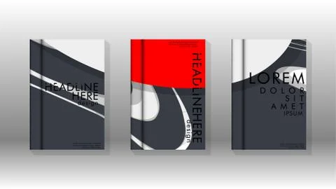 Abstract cover with liquid elements. book design concept. 库存插图