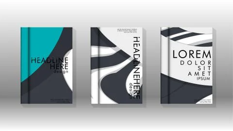 Abstract cover with liquid elements. book design concept. Futuristic business Stockillustratie