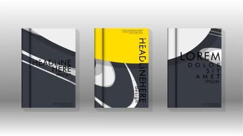 Abstract cover with liquid elements. book design concept. Futuristic business Stock Illustration