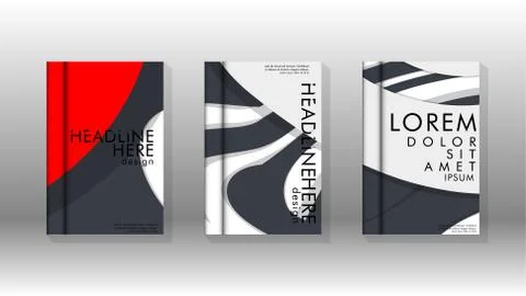 Abstract cover with liquid elements. book design concept. Futuristic business Stockillustratie