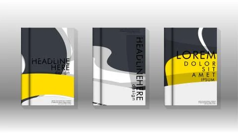 Abstract cover with liquid elements. book design concept. Futuristic business Illustrazione stock