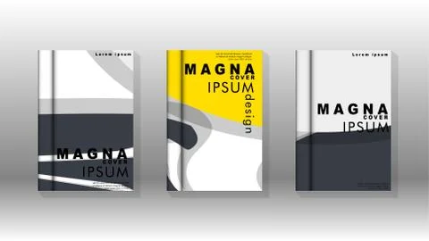 Abstract cover with liquid elements. book design concept. Futuristic business Stock Illustration