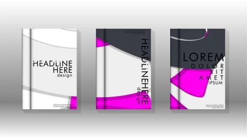 Abstract cover with liquid elements. book design concept. Futuristic business Stock Illustration