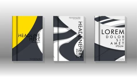 Abstract cover with liquid elements. book design concept. Futuristic business Stockillustratie