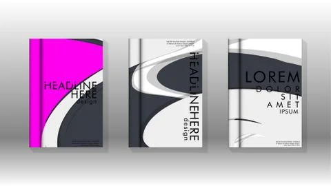 Abstract cover with liquid elements. book design concept. Futuristic business Stock Illustration