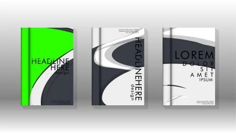 Abstract cover with liquid elements. book design concept. Futuristic business 库存插图