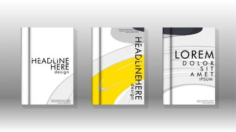 Abstract cover with liquid elements. book design concept. Futuristic business 库存插图