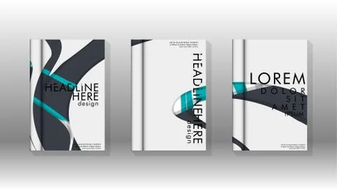 Abstract cover with liquid elements. book design concept. Futuristic business Illustrazione stock