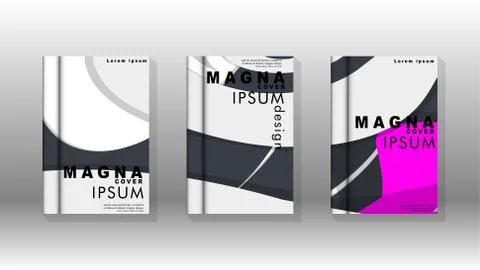 Abstract cover with liquid elements. book design concept. Futuristic business Illustrazione stock