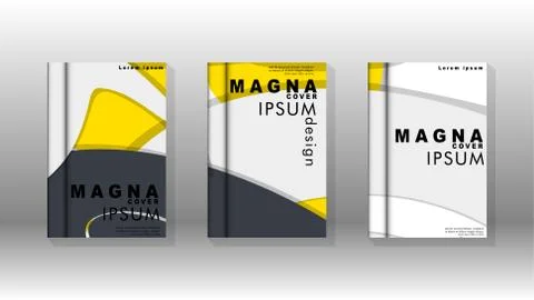 Abstract cover with liquid elements. book design concept. Futuristic business 库存插图