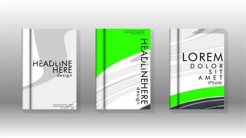 Abstract cover with liquid elements. book design concept. Futuristic business 库存插图