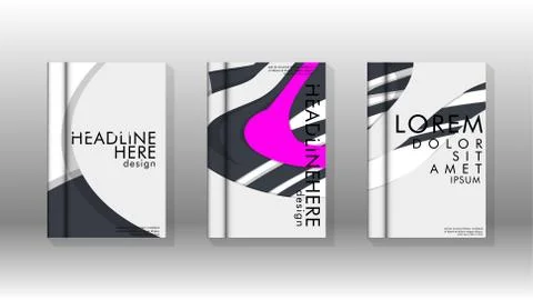 Abstract cover with liquid elements. book design concept. Futuristic business Stockillustratie