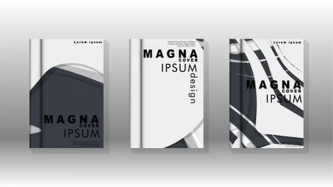 Abstract cover with liquid elements. book design concept. Futuristic business Stock Illustration