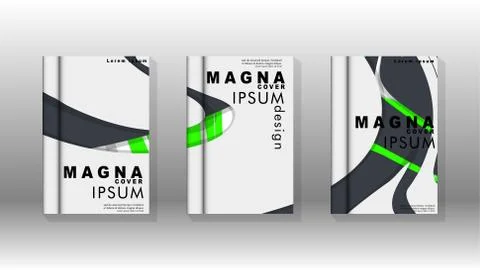 Abstract cover with liquid elements. book design concept. Futuristic business 库存插图