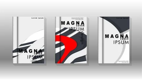 Abstract cover with liquid elements. book design concept. Futuristic business Stock Illustration