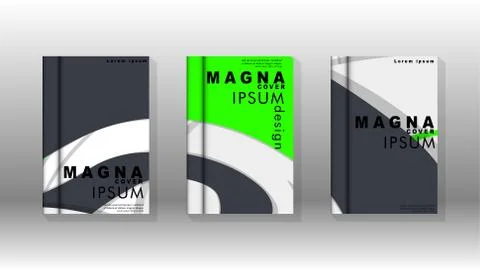 Abstract cover with liquid elements. book design concept. Futuristic business 库存插图