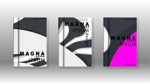 Abstract cover with liquid elements. book design concept. Futuristic business 库存插图