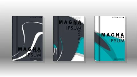 Abstract cover with liquid elements. book design concept. Futuristic business Stock Illustration