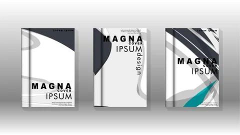 Abstract cover with liquid elements. book design concept. Futuristic business 库存插图