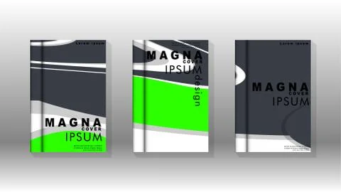 Abstract cover with liquid elements. book design concept. Futuristic business 库存插图