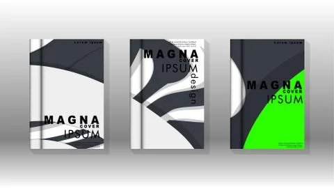 Abstract cover with liquid elements. book design concept. Futuristic business 库存插图