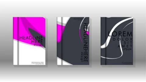 Abstract cover with liquid elements. book design concept. Futuristic business 库存插图