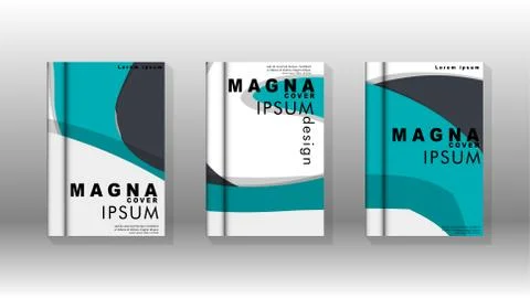 Abstract cover with liquid elements. book design concept. Futuristic business Stockillustratie