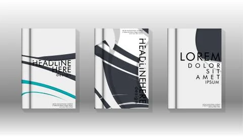 Abstract cover with liquid elements. book design concept. Futuristic business 库存插图