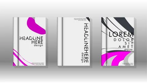 Abstract cover with liquid elements. book design concept. Futuristic business 库存插图