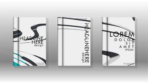 Abstract cover with liquid elements. book design concept. Futuristic business 库存插图