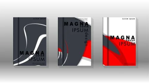 Abstract cover with liquid elements. book design concept. Futuristic business Illustrazione stock