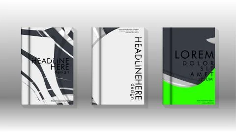 Abstract cover with liquid elements. book design concept. Futuristic business 库存插图