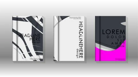 Abstract cover with liquid elements. book design concept. Futuristic business Stock Illustration