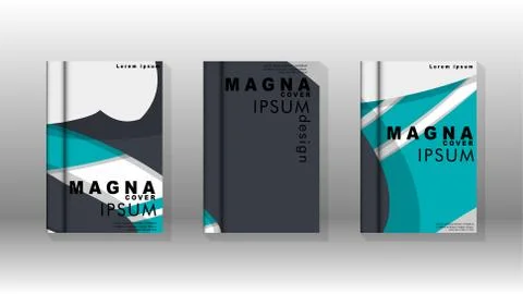 Abstract cover with liquid elements. book design concept. Futuristic business 库存插图