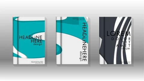 Abstract cover with liquid elements. book design concept. Futuristic business Illustrazione stock