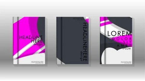 Abstract cover with liquid elements. book design concept. Futuristic business Illustrazione stock