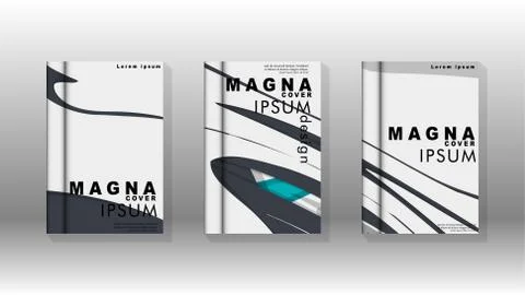 Abstract cover with liquid elements. book design concept. Futuristic business Stockillustratie