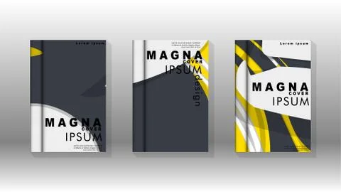 Abstract cover with liquid elements. book design concept. Futuristic business 库存插图