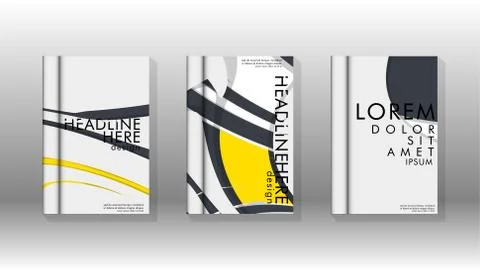 Abstract cover with liquid elements. book design concept. Futuristic business Stock Illustration