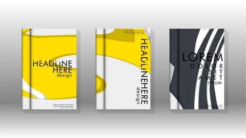 Abstract cover with liquid elements. book design concept. Futuristic business 库存插图