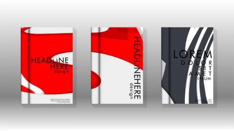 Abstract cover with liquid elements. book design concept. Futuristic business Illustrazione stock