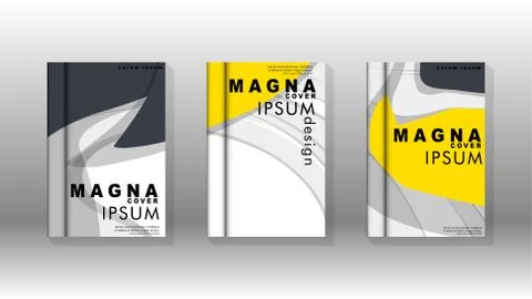 Abstract cover with liquid elements. book design concept. Futuristic business 库存插图