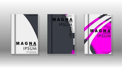 Abstract cover with liquid elements. book design concept. Futuristic business Illustrazione stock