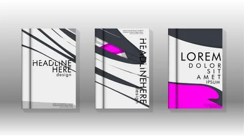 Abstract cover with liquid elements. book design concept. Futuristic business Stockillustratie