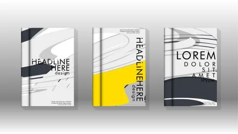 Abstract cover with liquid elements. book design concept. Futuristic business 库存插图