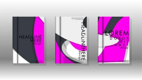 Abstract cover with liquid elements. book design concept. Futuristic business 库存插图