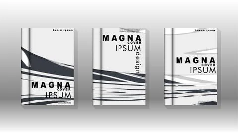 Abstract cover with liquid elements. book design concept. Futuristic business 库存插图