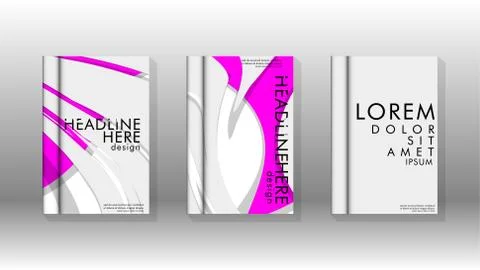 Abstract cover with liquid elements. book design concept. Futuristic business 库存插图