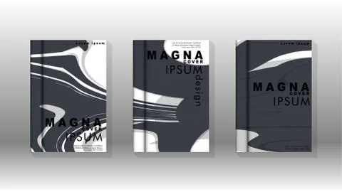 Abstract cover with liquid elements. book design concept. Futuristic business 스톡 일러스트