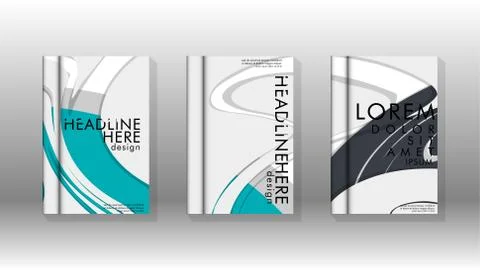 Abstract cover with liquid elements. book design concept. Futuristic business Stock Illustration